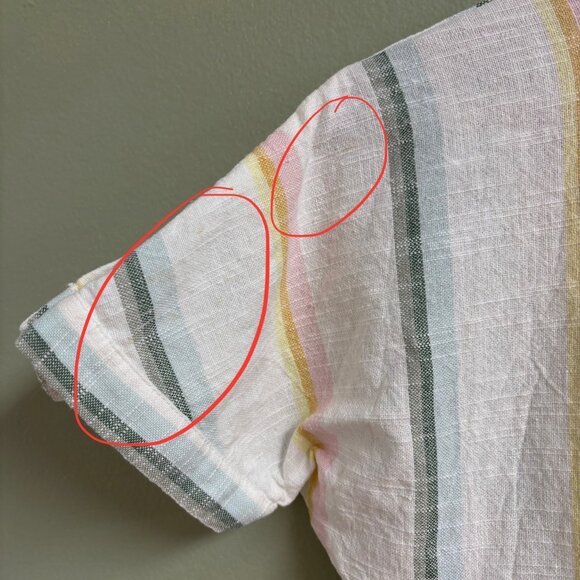 Billabong x The Salty Blonde Weaver Striped Jumpsuit Size M Beach Wide Leg Tie - Picture 6 of 16